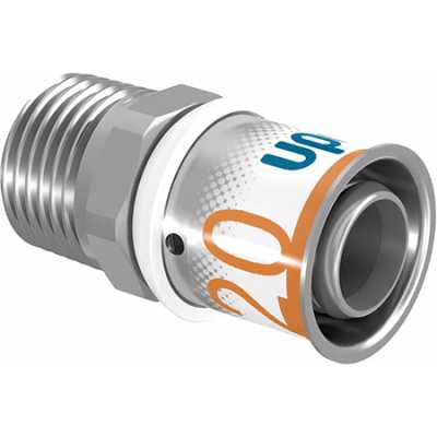 UPONOR S-PRESS PLUS ШТУЦЕР С НАРУЖНОЙ РЕЗЬБОЙ 20-R1"НР '10А