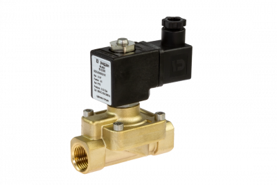 Клапан электромагнитный EV225R G1/2, нормально закрытый, 0,5-6 бар, с катушкой 230 В, 50 Гц, PTFE, Ридан