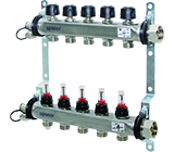 UPONOR ST 1" КОЛЛЕКТОР (C КЛАПАНАМИ) 6 ПЕТЕЛЬ '1И