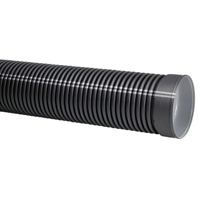 UPONOR ТРУБА ДЛЯ ЛИВНЕВОЙ КАНАЛИЗАЦИИ Д.160ММ 6М SN8 ПЭ С РАСТРУБОМ, ЧЕРНАЯ '1С