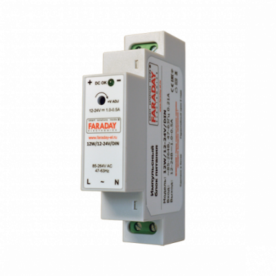 Блок питания 12W/12-24V/DIN