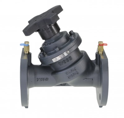 Ручной балансировочный клапан MNF-R DN100 PN16, Kvs=187,4 м³/ч, Tmax=120 °С, фланцевый, корпус-чугун, Ридан