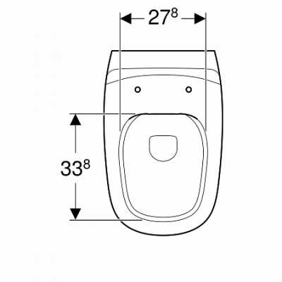 Напольный унитаз Geberit iCon, приставной, закрытая форма: T=56см, Белый / Глянцевый