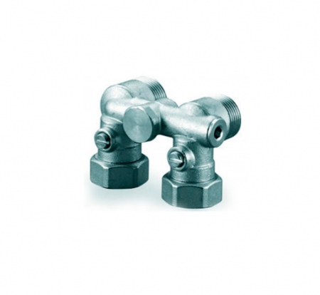 UPONOR SMART RADI УГЛОВОЙ УЗЕЛ НИЖНЕГО ПОДКЛЮЧЕНИЯ РАДИАТОРА С БАЙПАСОМ G3/4"НР ЕВРОКОНУС-G3/4"НГ '1У