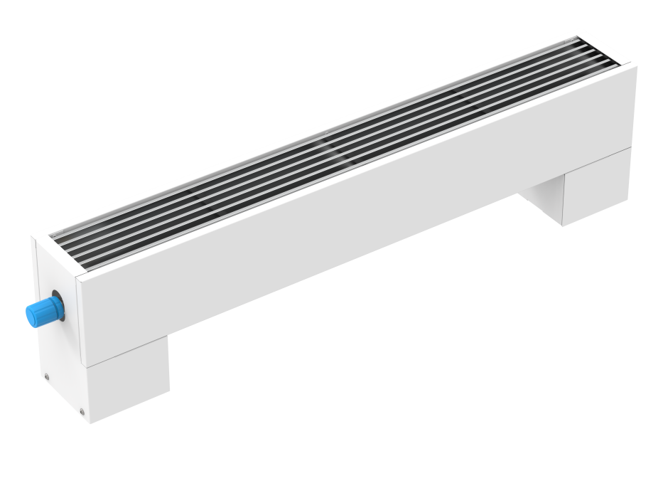Конвектор напольный с нижним подключением без вентильной вставки с алюминиевой решеткой SPL Basic FM - 160/09/19-SA-SE