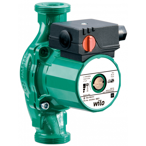 Насос циркуляционный с мокрым ротором Star-RS 25/6-130(180)-RK, 1х230 В, 50 Гц, 100 Вт, вход/выход G 1 1/2" PN 10, корпус-чугун, колесо-PP-40 GF, Wilo