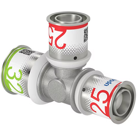 UPONOR S-PRESS PLUS ТРОЙНИК РЕДУКЦИОННЫЙ ЛАТУННЫЙ 32-25-25 '5А