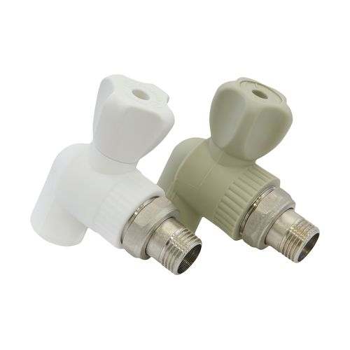 Кран шаровый PPR радиаторный угловой 20 х 1/2" PREMIUM (Lammin) 50/10