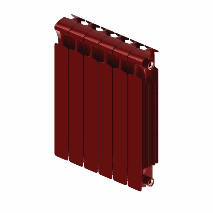 Радиатор биметаллический Rifar Monolit 3/4 500/6 Бордо