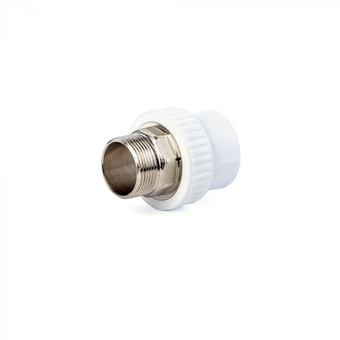 Муфта PPR комбинированная НР 50 х 1_1/2" под ключ (Lammin) 21/3