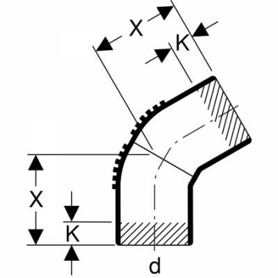 Отвод удлиненный Silent-db20: 60°, d=110мм, Geberit