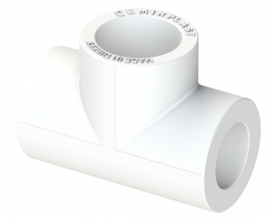 Переходной тройник PP Dу 110x50x110 - белый, SPL-EmirPlast