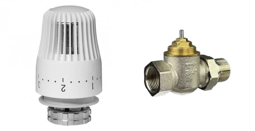 Комплект: 013G7024R_клапан терморегулирующий TR-G DN 15 PN 16, Т=120 °С, прямой, никелированный, с внутренней резьбой; 013G7084R_Термостатический элемент TR 84, жидкостной датчик, для установки на клапаны TR-N и TR-G c присоединительной резьбой М30×1,5, Р