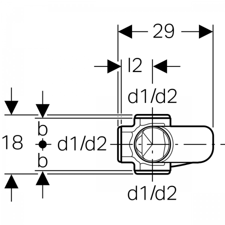 PE Sovent: d=110мм, d1=110мм, d2=75мм, Geberit