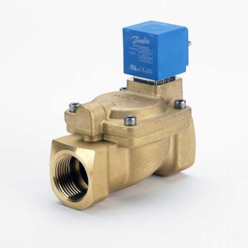 Клапан электромагнитный EV220W, Ду 22 мм, латунь,NBR,G 1, НО, с катушкой