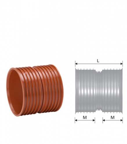 UPONOR МУФТА ДВОЙНАЯ ULRTA RIB2 Д.160ММ '1C