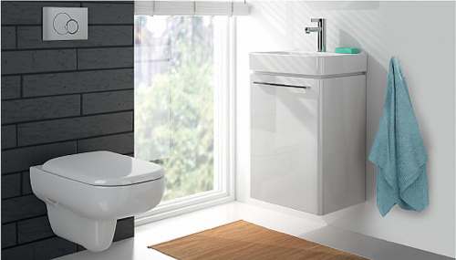 Подвесной унитаз вертикальный смыв Geberit Smyle, Rimfree: T=54см, Белый