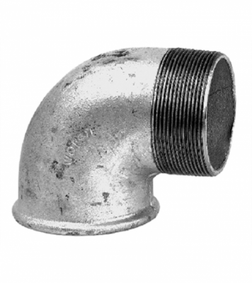 УГЛОВОЕ КОЛЕНО ОЦИНКОВАННОЕ 90 А Elbow 90° R1 1/2" IG/AG