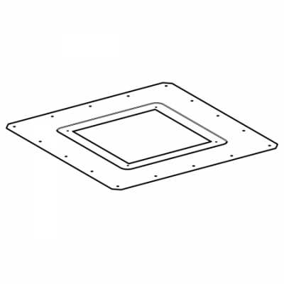 Монтажный фланец Pluvia, сталь, Geberit