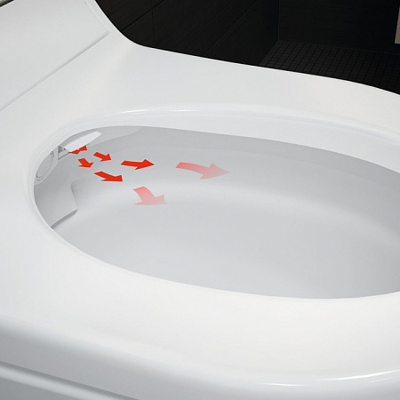 Подвесной унитаз-биде AquaClean Tuma Comfort: Керамический унитаз: белый / KeraTect, Декоративная панель: белый, Geberit