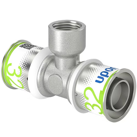 UPONOR S-PRESS PLUS ТРОЙНИК С ВНУТРЕННЕЙ РЕЗЬБОЙ 32-RP1/2"ВР-32 '5И