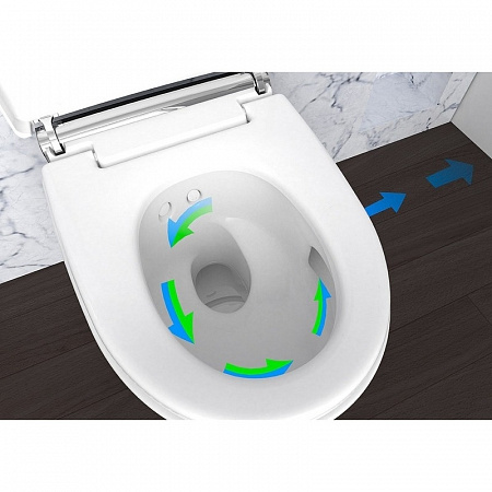 Подвесной унитаз-биде AquaClean Mera Comfort: Керамический унитаз: белый / KeraTect, Декоративная панель: Глянц. хром, Geberit