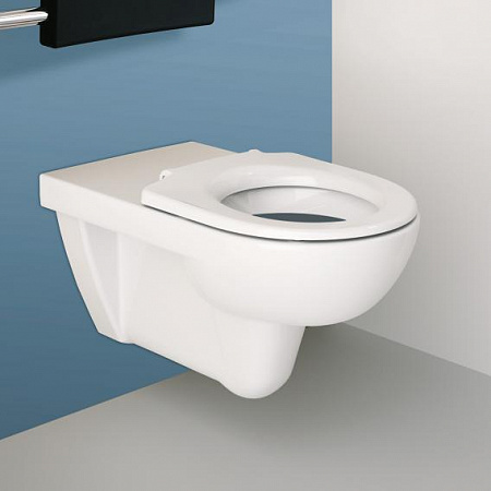 Подвесной унитаз вертикальный смыв Geberit Renova Comfort, удлиненный вылет, Rimfree: T=70см, Белый