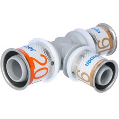 UPONOR S-PRESS PLUS ТРОЙНИК РЕДУКЦИОННЫЙ КОМПОЗИЦИОННЫЙ PPSU 20-16-16 '10Ф