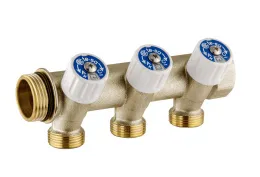 Usystems коллектор SH 1" с вентилями НР/ВР 3x1/2"НР, ц/ц 50мм '3И