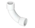 Изогнутый угольник PP Dу 20 - белый, SPL-EmirPlast