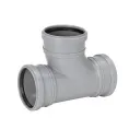 UPONOR ТРОЙНИК КАНАЛИЗАЦИОННЫЙ ТРЕХРАСТРУБНЫЙ ЗАКРУГЛЕННЫЙ Д.110/110ММ 88,5ГР СЕРЫЙ '10C