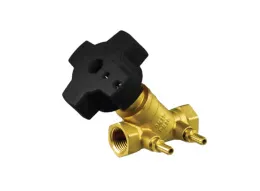 Ручной балансировочный клапан MNT-R DN15 PN16, Kvs=5,13 м³/ч, Tmax=120 °С, внутренняя резьба, корпус-латунь, Ридан