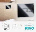 Панель смыва RIVO Touch lux Черный глянцевый (glossy BLACK)
