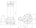 Насос дренажный для высокотемпературных стоков DHT13-21 0,75кВт, 380V/50Hz, 2850об/мин, G2", PN6, Tmax=95°С, AQUASTRONG