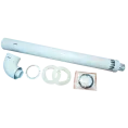 Комплект коаксиальный  / Ф100xФ60x1000 Coaxial chimney(rotatable)