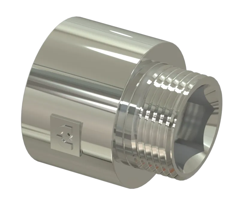Удлинитель ВР/НР 1/2''X3/4'' - Хромированный