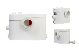 Установка отвода стоков RLS 3 FWC, 1x230 В, 50 Гц, 0,4 кВт, DNs 1x100/3 x 40 мм, DNd 23/28/32/44 мм, темп перекач жидкости: 1-75 °C, объем бака: 15 л, режущий механизм: есть, Native