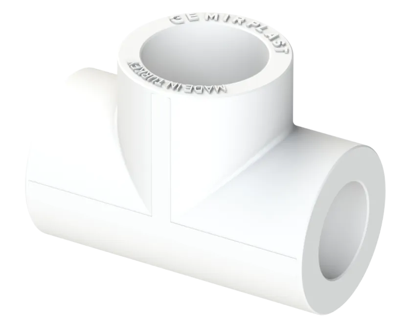 Переходной тройник PP Dу 50X20X50 - белый, SPL-EmirPlast