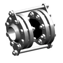 Компенсатор резиновый со скользящими фланцами DI7251N, DN 80 PN 25, EPDM, Tecofi с комп. ограничительных стержней