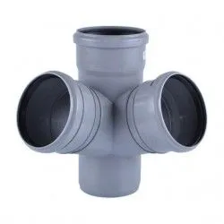UPONOR КРЕСТОВИНА КАНАЛИЗАЦИОННАЯ УГЛОВАЯ Д.110/110ММ 88,5ГР. '10C