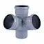 UPONOR КРЕСТОВИНА КАНАЛИЗАЦИОННАЯ УГЛОВАЯ Д.110/110ММ 88,5ГР. '10C