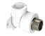 Водорозетка PP НР Dу 20X1/2'' - белый, никелированный, SPL-EmirPlast 