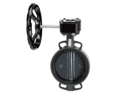Затвор дисковой с редуктором ЗДМ DN 300 PN 16, Т= - 15°C до 120 °С, межфланцевый, EPDM, корпус-чугун, диск-чугун, Ридан
