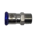 Пресс-фитинг с НР MVI, 22x1/2" (нержавеющая сталь)