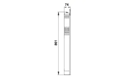 Скважинный насос SQE 2-100, 1x200-240 В, 50/60 Гц, 1,55 кВт, выход RP 1 1/4", кабель-1,5 м, корпус-нержавеющая сталь, колесо-композит, Grundfos