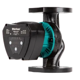 Регулируемый высокоэффективный циркуляционный насос MEGA 40-10F, 1x230 В, 50 Гц, 10 - 185 Вт, вход/выход DN40 PN10, L=220 мм, корпус-чугун с катафорезным покрытием, колесо-композит, Shinhoo