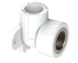 Водорозетка PP ВР Dу 25X1/2'' - белый, никелированный, SPL-EmirPlast