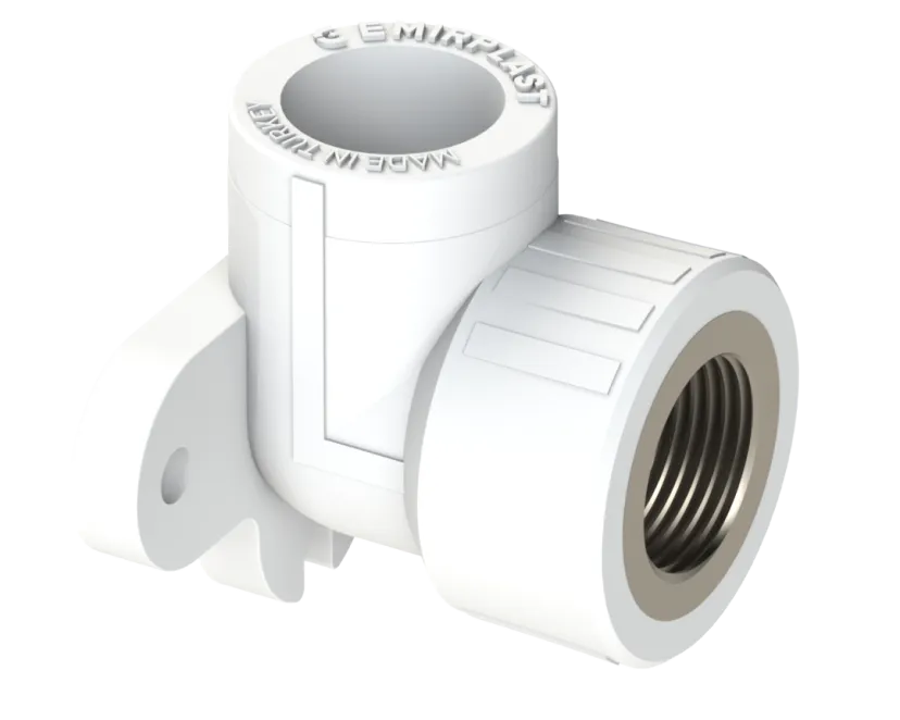 Водорозетка PP ВР Dу 25X1/2'' - белый, никелированный, SPL-EmirPlast