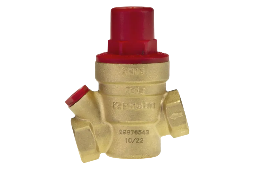 Клапан редукционный 7biz DN 15 PN 16, Т= 80 °С, диапазон настройки 1,0–6,0 бар, внутренняя резьба, корпус-латунь, Ридан