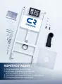 Система инсталляции для подвесного унитаза CHARUS CITY CR.200.21.01 с клавишей смыва хром глянец